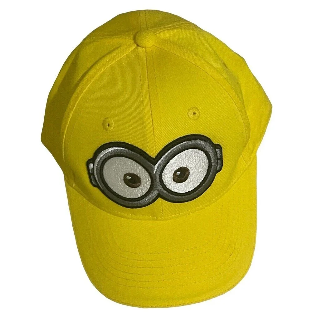Minions Goggles Adjustable Youth Baseball Cap Yellow